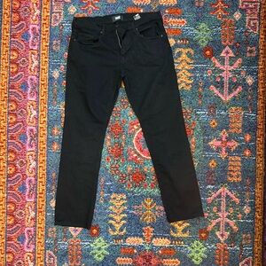 PAIGE Men's Black Slim Straight Jeans